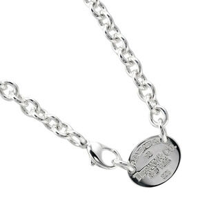 Tiffany Co to Oval Necklace Choker Sterling Silver